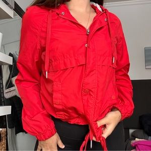 H&M red windbreaker (size 6)